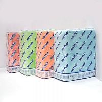 Салфетки "БикПак", 1 сл, 400 л, цветные, пастельных тонов